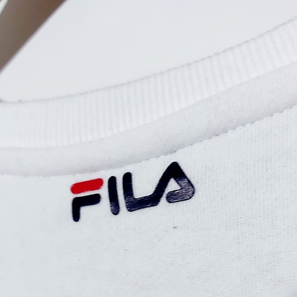 Fila Women's Sidra Sweatshirt, Peacoat/White/Chinese Red, Size Large - Picture 2 of 6